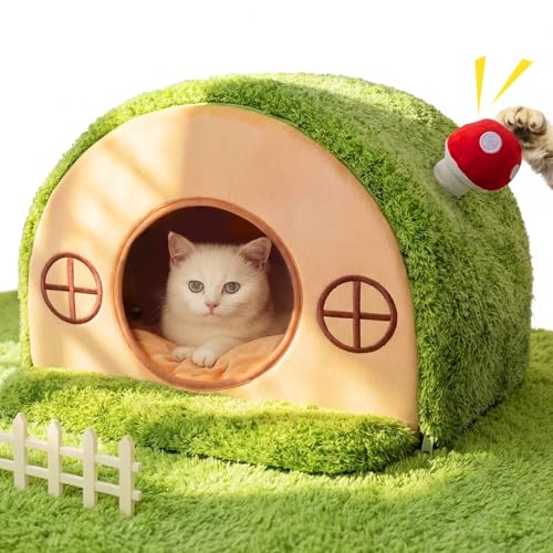 Mellownido Cat House for Indoor Cats - Tree Hole Cat Bed Cave Hideaway