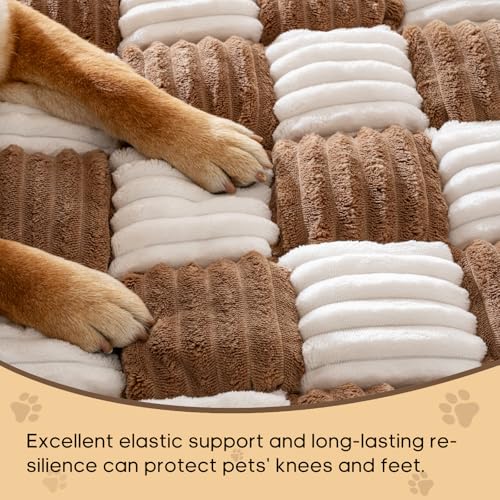 Npetrsnug Couch Cover for Dogs Washable, Soft Flannel Dog Couch Cover Protector, Non Slip Pet Couch Covers for Sofa, Couch Protector for Dogs Large Medium Small Size (Brown, 27.56 x 70.9 inch)