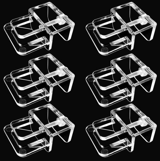 6 pcs Aquarium lid Clips Rimless Aquarium Fish Tank top Cover lid Hood Support Holder Glass Aquarium Acrylic Fish Tank top Clip