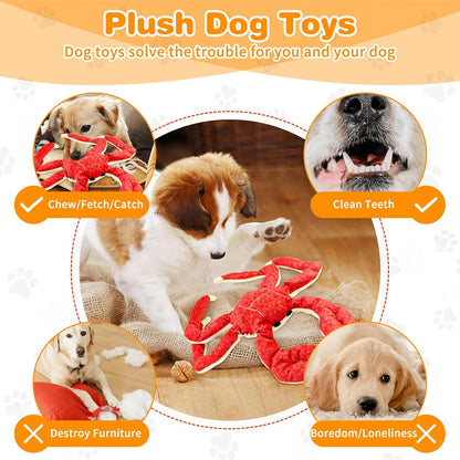 Dog Toys/Dog Toys for Large Dogs/Squeaky Dog Toys/Plush Dog Toys/Large Dog Toys/Stuffed Dog Toys/Interactive Dog Toys for Small, Medium, Large Dogs