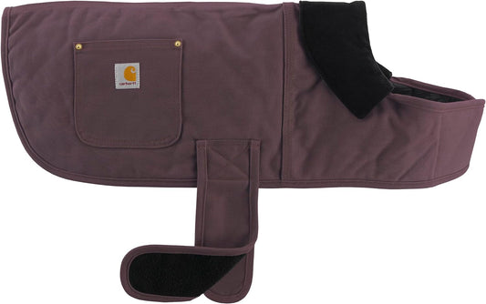 Carhartt Firm Duck Insulated Dog Chore Coat, Deep Wine, Small