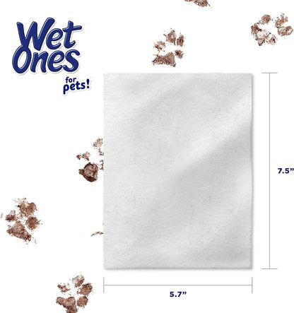 Wet Ones for Pets Freshening Multipurpose Wipes for Cats with Aloe Vera | Easy to Use Cat Cleaning Wipes, Freshening Cat Grooming Wipes for Pet Grooming in Fresh Scent | 50 Ct Cannister Cat Wipes