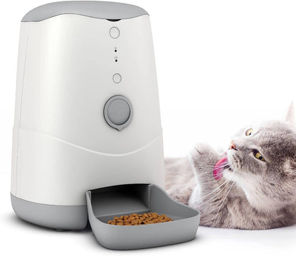 Sakar Pet Genius Smart Wi-Fi Video 7L Pet Feeder with Camera, White