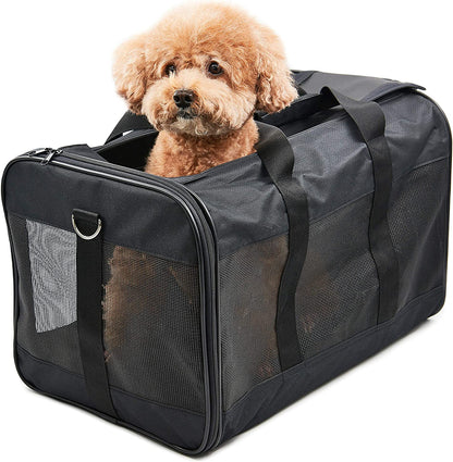 HITCH Scratchme Pet Travel Carrier Soft Sided Portable Bag for Cats, Small Dogs, Kittens or Puppies, Collapsible, Durable, Airline Approved, Carry Your Pet with You Safely and Comfortably (L)