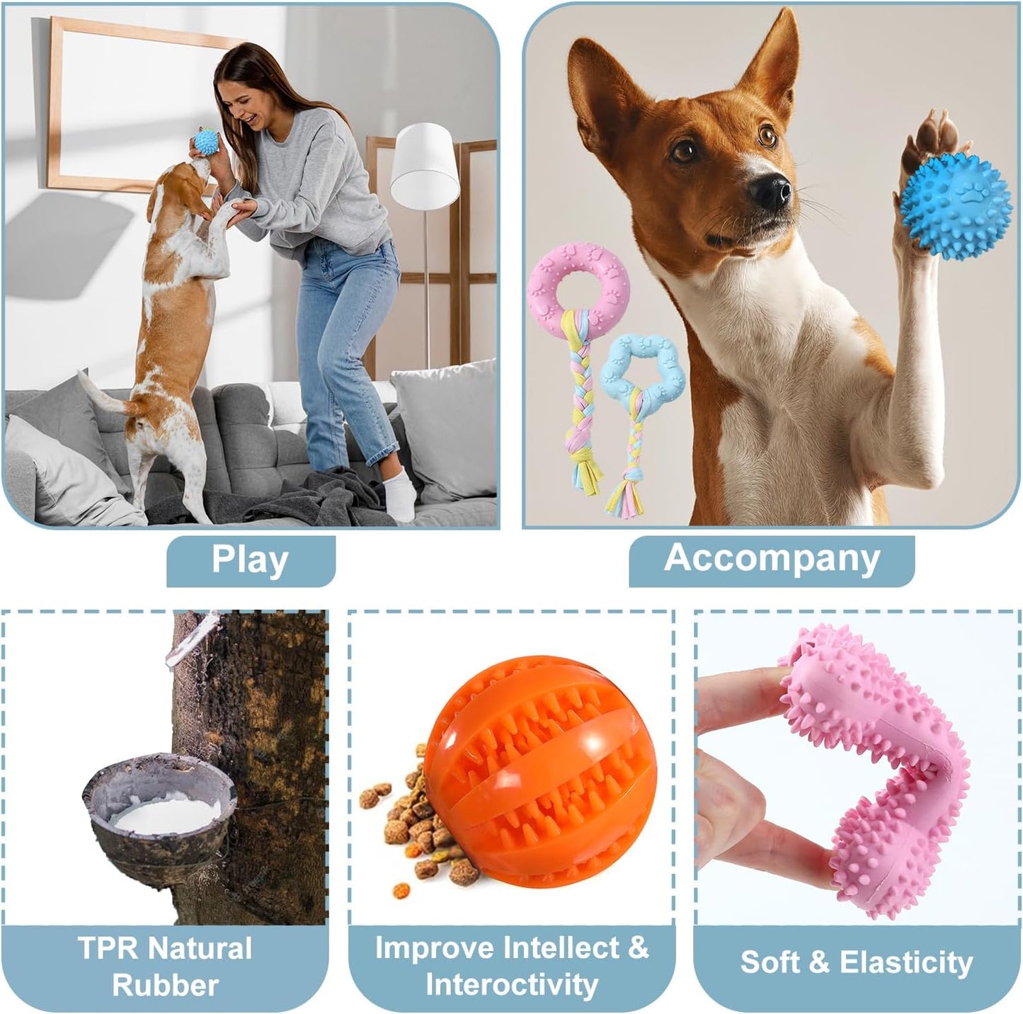 20-Pack Puppy Toys for Aggressive Chewers Dog Rope Toys Cotton Chew Toys for Teething All Breeds Puppy Essentials Dog Toys Anxiety Relief Bundle