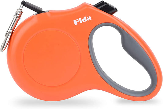 Fida Retractable Dog Leash, 16 Ft Dog Walking Leash for Medium Dogs up to 44Lbs, Tangle Free, Orange