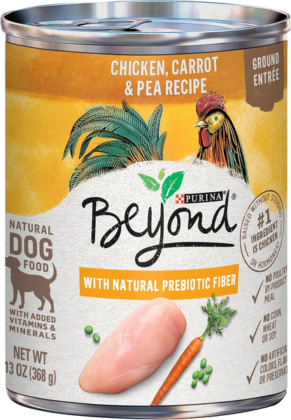 Purina beyond Grain Free, Natural Gravy Wet Dog Food, Grain Free Beef & Spinach Recipe - (12) 12.5 Oz. Cans