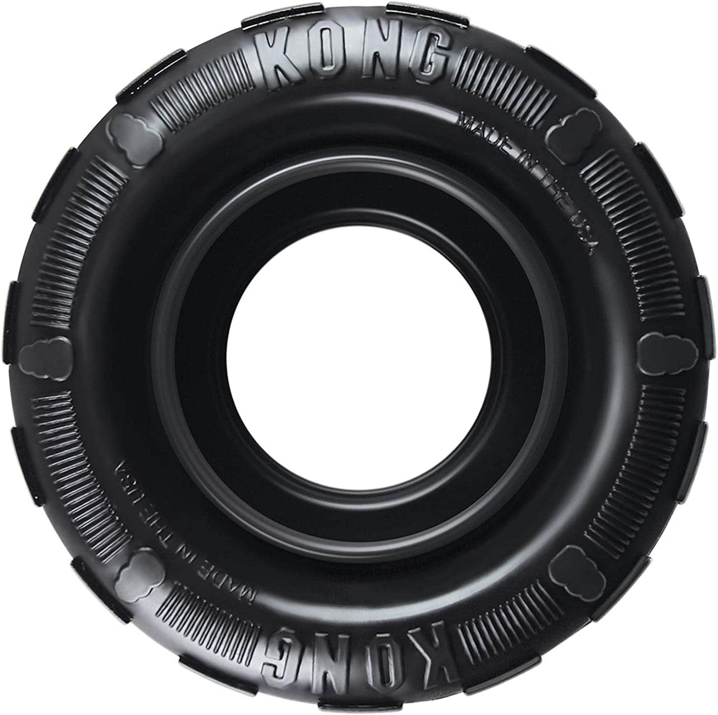 KONG Extreme Tires - Kong'S Most Durable Natural Rubber Chew & Fetch Toy - Treat Dispenser Dog Tire Toy - Pet Supplies for Outdoor & Indoor Play - for Medium/Large Dogs