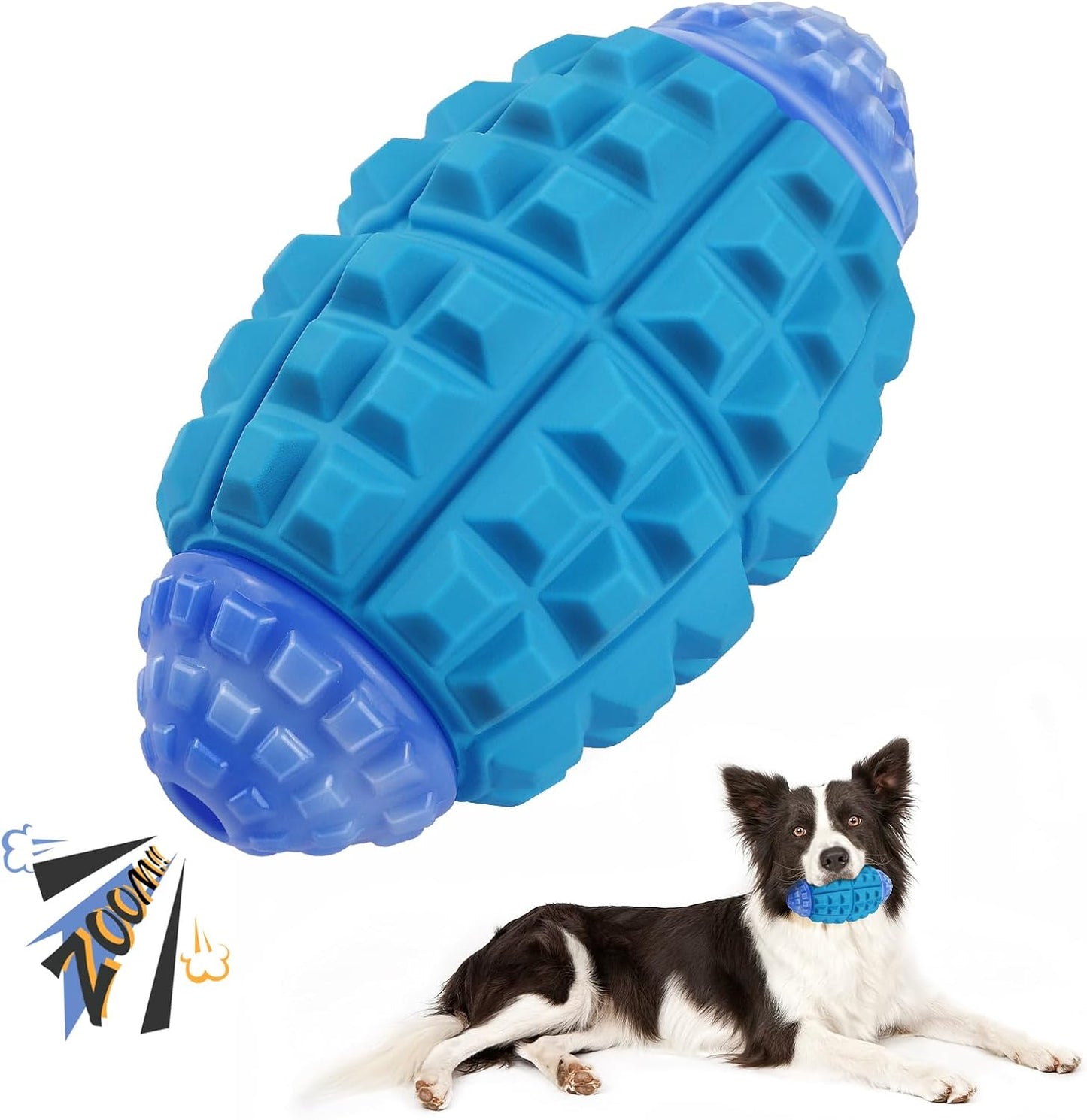 Tough Dog Toys for Aggressive Chewers Large Breed, Dog Chew Toys for Aggressive Chewers, Indestructible Dog Toys for Large Dogs, Durable Dog Toys, Squeaky Dog Toys, Rubber Heavy Duty Dog Ball