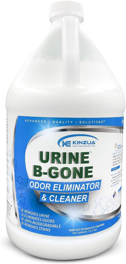 Urine B-Gone, Professional Enzyme Odor Eliminator & Pet Stain Remover, Human, Cat & Dog Urine Cleaner, Effective on Laundry, Carpets & More, Original Scent, 1 Gallon