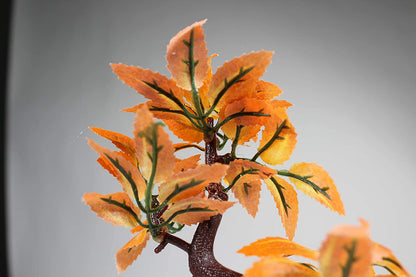 Penn-PLAX Deco-Replicas Bonsai Tree Aquarium Decoration – Orange – Safe for Freshwater and Saltwater Fish Tanks – 8” Height