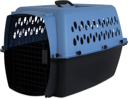 Petmate Pet Porter Fashion Dog Kennel 24", Pale Aqua & Black, for Pets 15-20Lbs