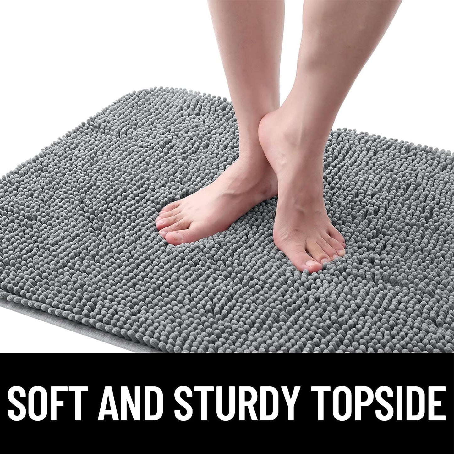 OLANLY Dog Door Mat for Muddy Paws, Absorbs Moisture and Dirt, Non-Slip Washable Mat, Quick Dry Microfiber, Mud Mat for Dogs, Entry Indoor Door Mat for inside Floor(30X20 Inches, Atlantic Blue)