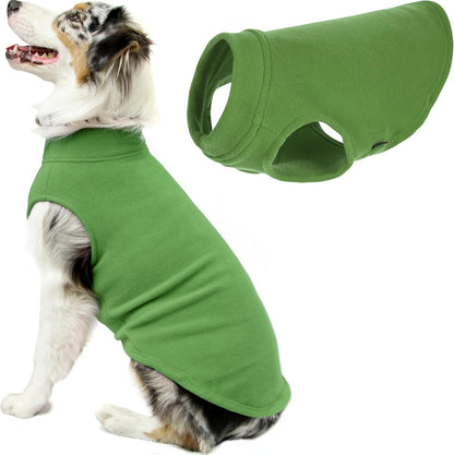 Gooby Stretch Fleece Vest Dog Sweater - Grass Green, 6X-Large - Warm Pullover Fleece Dog Jacket - Winter Dog Clothes for Small Dogs Boy - Dog Sweaters for Small Dogs to Dog Sweaters for Large Dogs