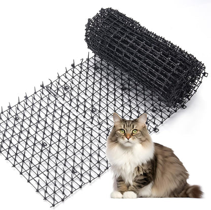 6.5Ft Cat Scat Mat with Spikes, Prickle Strips Network Digging Stopper Outdoor Spike Deterrent Mat, 78 Inch X 11 Inch