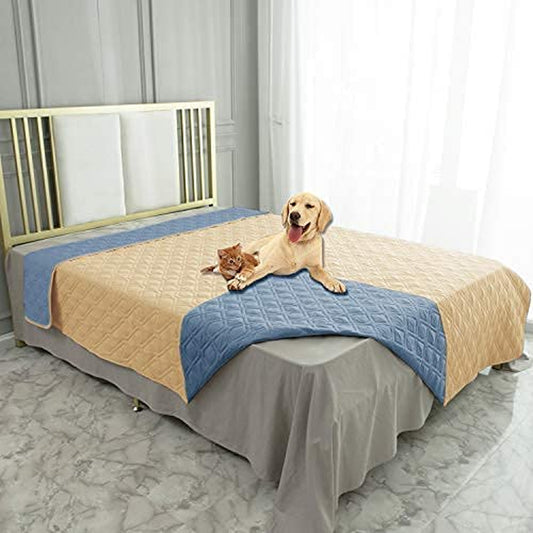 Ameritex Waterproof Dog Bed Cover Pet Blanket for Furniture Bed Couch Sofa Reversible