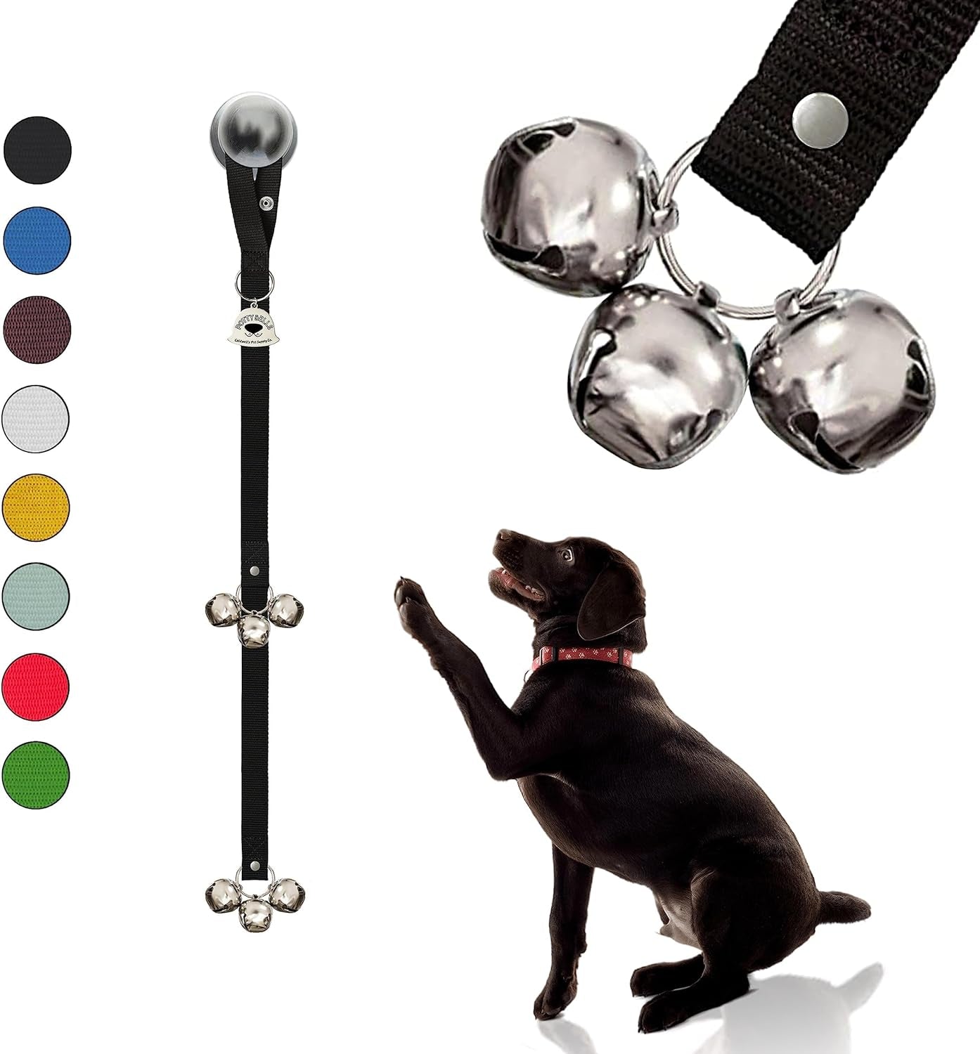 Caldwell'S Pet Supply Co. Dog Potty Bells, Dog Bells to Go Outside, Hanging Dog Door Bell for Potty Training, Quality Bell for Dogs to Ring to Go Potty, Potty Bells for Dogs, New Puppy Training Tool