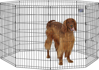 Midwest Homes for Pets Foldable Metal Dog Exercise Pen / Pet Playpen, 24'W X 42'H