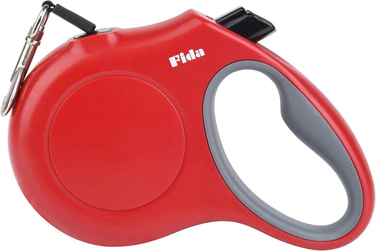 Fida Retractable Dog Leash, 16 Ft Dog Walking Leash for Small Dogs up to 26Lbs, Tangle Free, Red