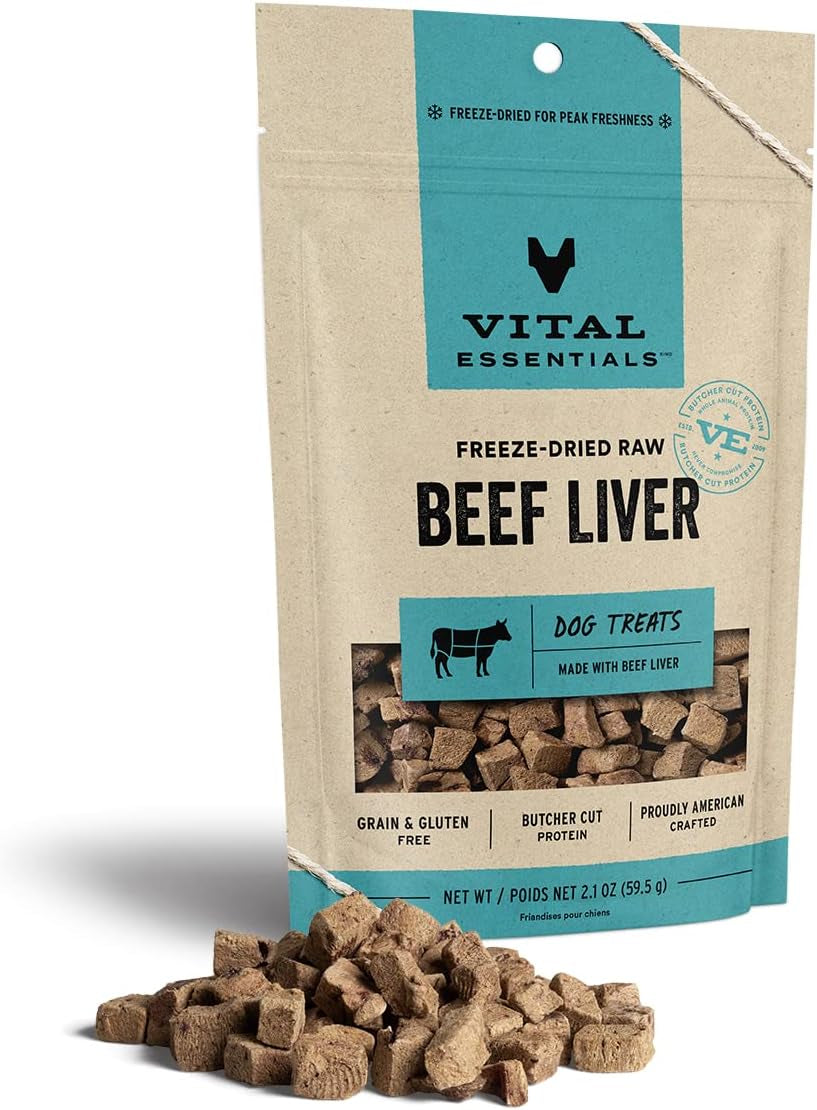 Vital Essentials Freeze Dried Raw Single Ingredient Dog Treats, Chicken Necks, 9 Oz