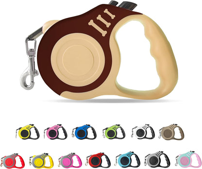 Retractable Dog Leash Automatic Telescopic Tractor Dog Tape, Pet Tape 10/16 FT Durable and Convenient, with Non-Slip Handle, Suitable for Small and Medium-Sized Dogs