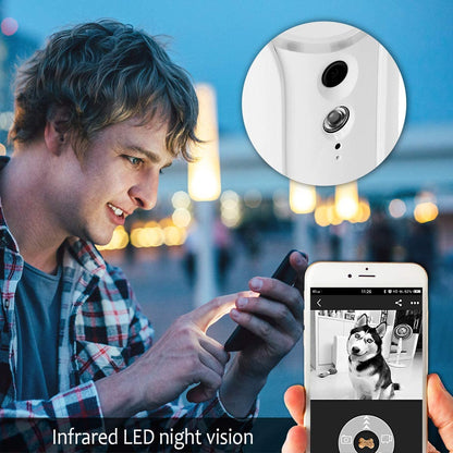 SKYMEE Petalk AI II Dog Camera Automatic Treat Dispenser, 5G Wifi Full HD Pet Camera with 180° Pan Full-Room View