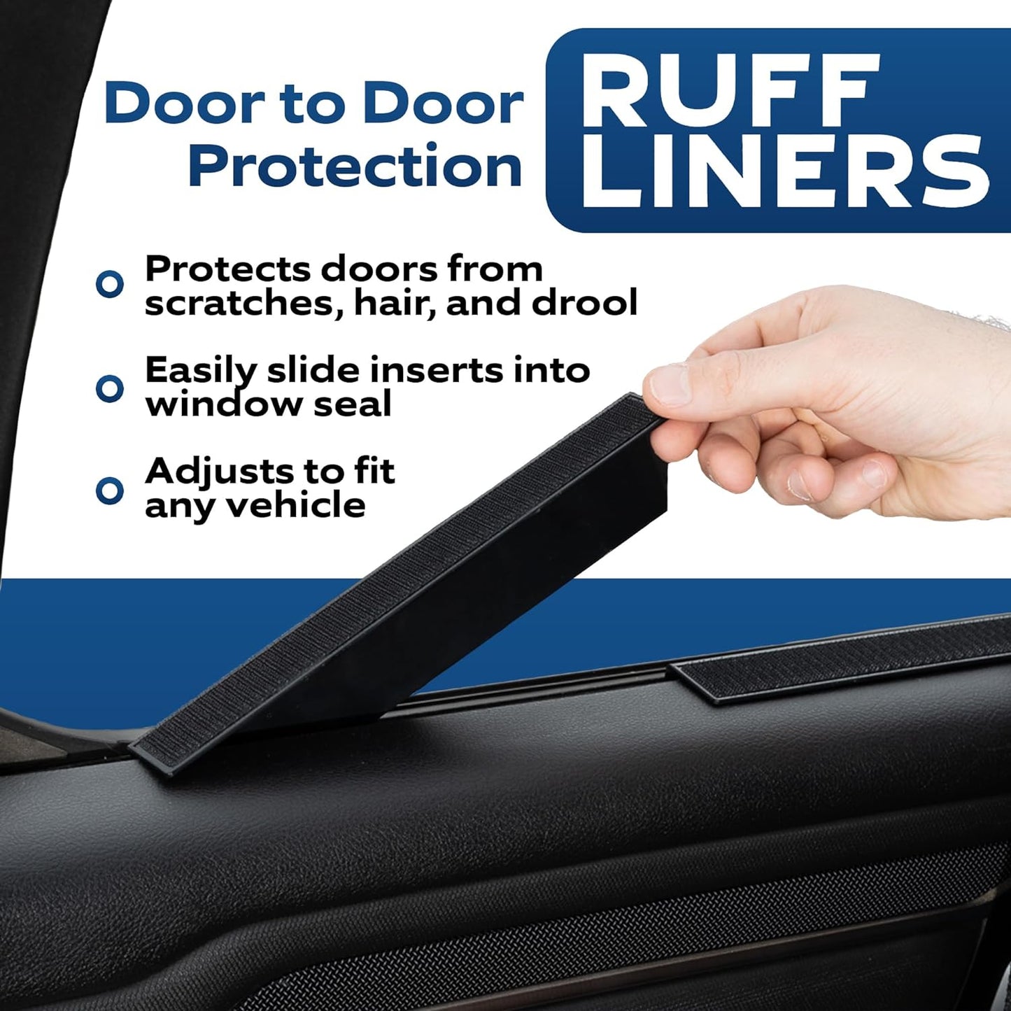 Dog Car Seat Cover for Back Seat - Dog Car Hammock - Waterproof Car Seat Protector - Door-To-Door Protection for Full-Size Trucks & Suvs