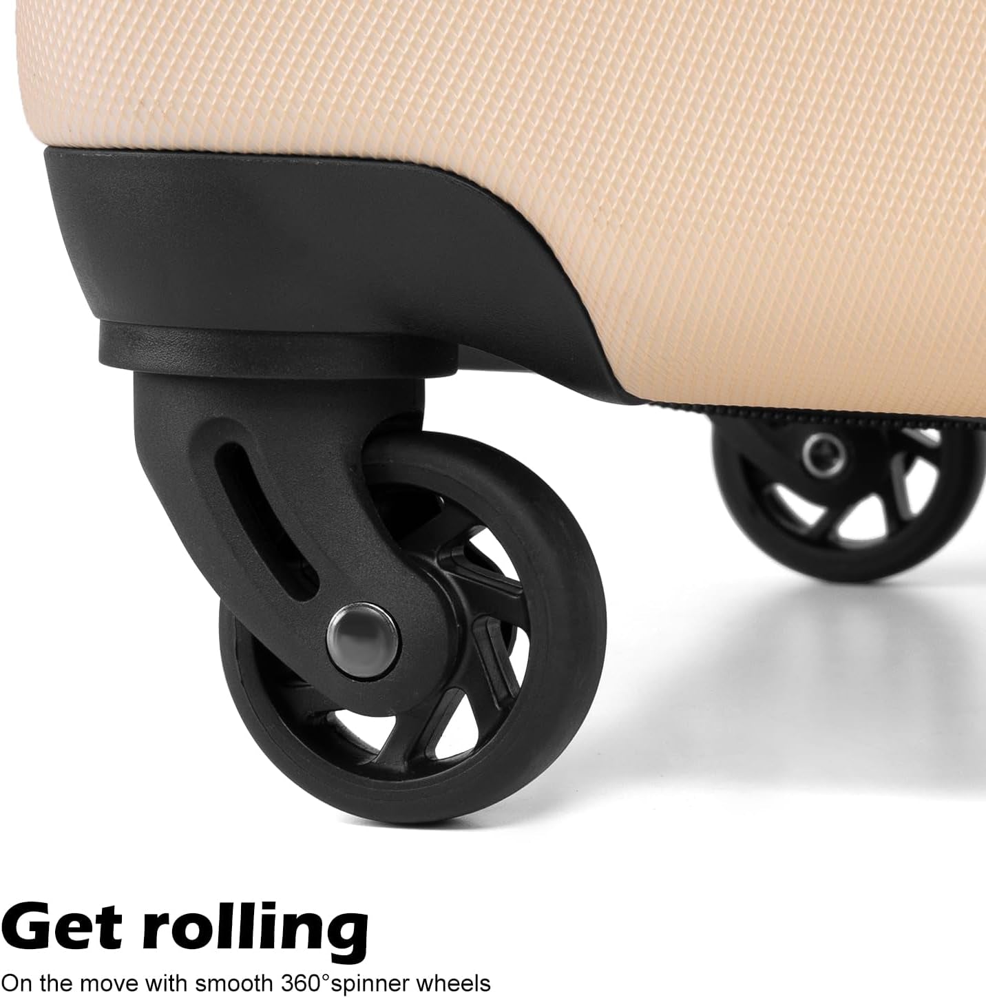 Coolife Luggage 4 Piece Set Suitcase Spinner Hardshell Lightweight TSA Lock