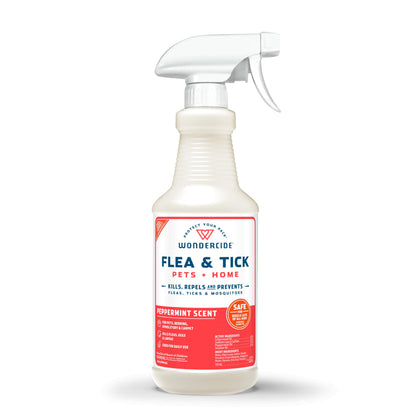 Wondercide Peppermint Flea & Tick Spray for Pets Plus Home with Natural Essential Oils 16 fl. oz.