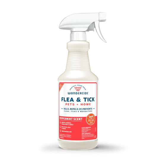 Wondercide Peppermint Flea & Tick Spray for Pets Plus Home with Natural Essential Oils 16 fl. oz.