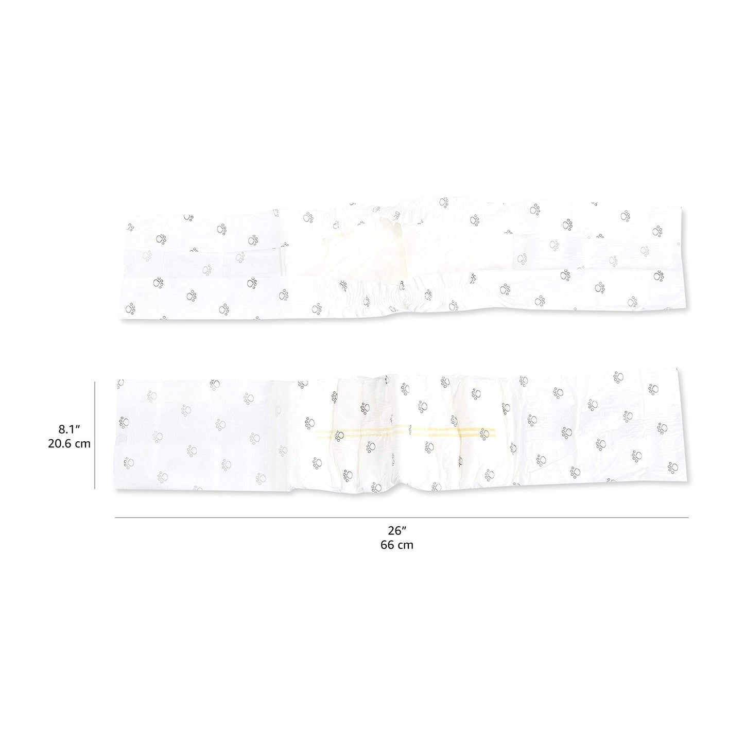 Amazon Basics Male Dog Diapers, Ultra Absorbent Disposable Wrap with Leak Proof Protection, Wetness Indicator, Secure Fit, Breathable, Medium, 30 Count