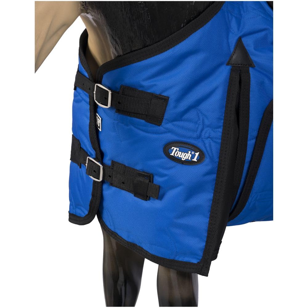 Tough1 600D Miniature Stable Blanket with Belly Wrap - Royal Blue - 48"