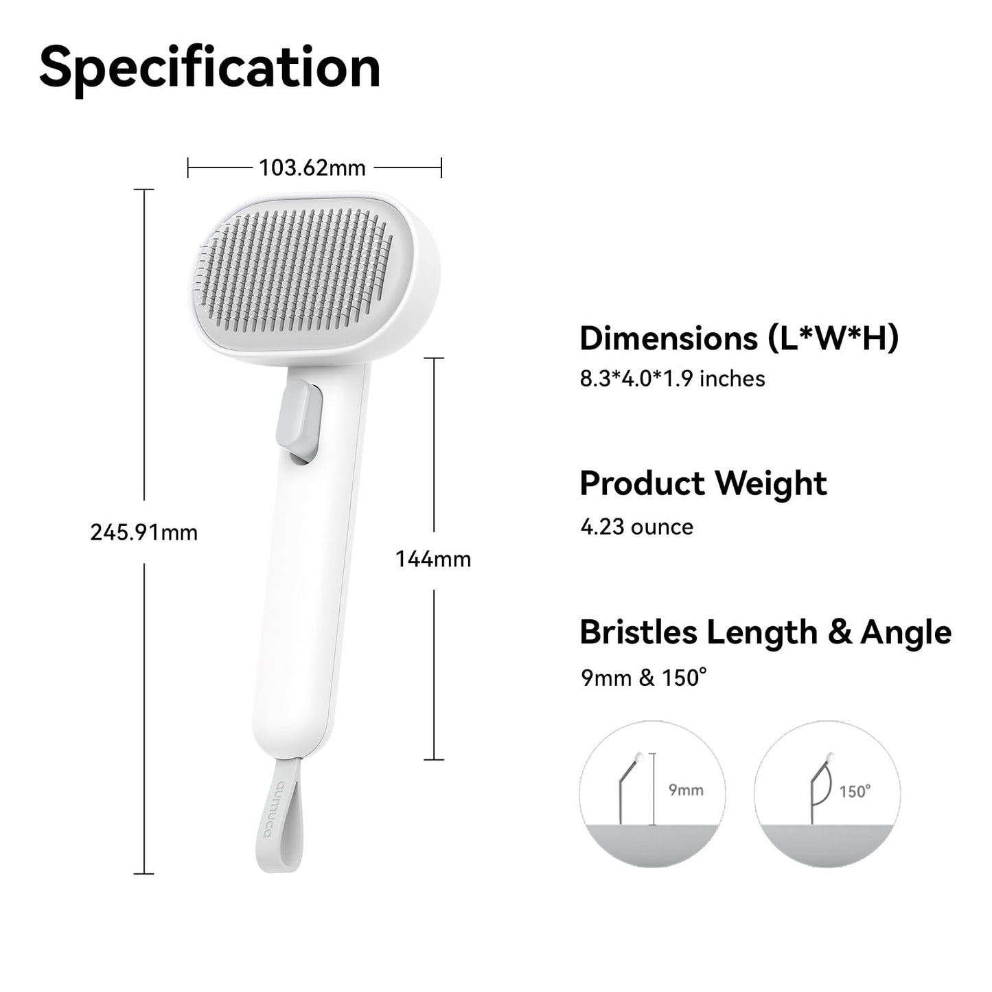 Aumuca Cat Brush for Shedding, Cat Brushes for Indoor Cats, Cat Brush for Long or Short Haired Cats, Cat Grooming Brush Cat Comb for Kitten Rabbit Massage Removes Loose Fur