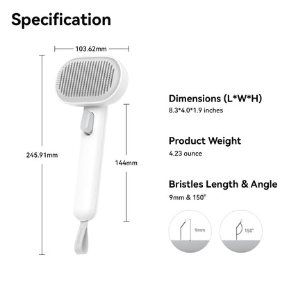 Aumuca Cat Brush for Shedding, Cat Brushes for Indoor Cats, Cat Brush for Long or Short Haired Cats, Cat Grooming Brush Cat Comb for Kitten Rabbit Massage Removes Loose Fur