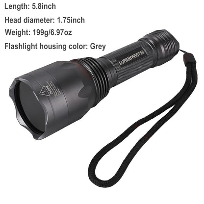 LUMENSHOOTER S3 365nm UV Flashlight with 3 LEDs, Powerful Blacklight Flashlights for Pet Urine Detection, Resin Curing, Rocks, Scorpion