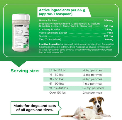 Vetriscience Perio Support Teeth Cleaning Dental Powder for Dogs and Cats, up to 192 Servings & Perio plus Dental Sticks for Dogs, 30 Sticks