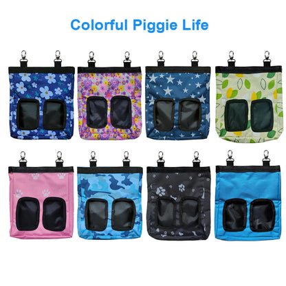 Hanging Hay Feeder Bag for Guinea Pigs, Bunnies, Chinchillas. Stars