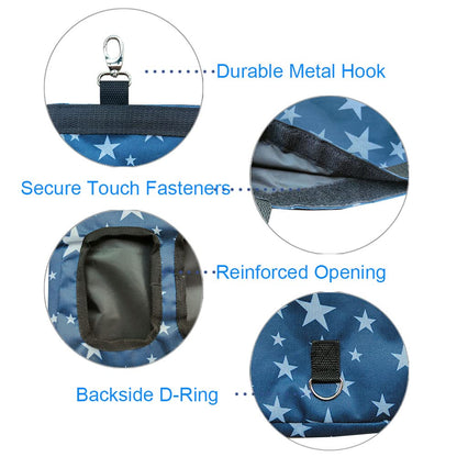 Hanging Hay Feeder Bag for Guinea Pigs, Bunnies, Chinchillas. Stars