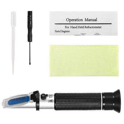 Seawater Salinity Refractometer,V-Resourcing Automatic Temperature Compensation Sea Water Salinity Measurer for Aquarium, Hydrometer, 0-100ppt & 1.000-1.070 Salinity Specific Gravity