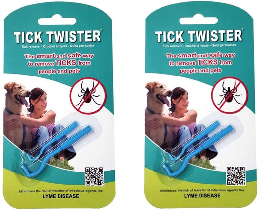 00100-B, Blue, Double Tick Remover Small and Large, Two Sets, 2