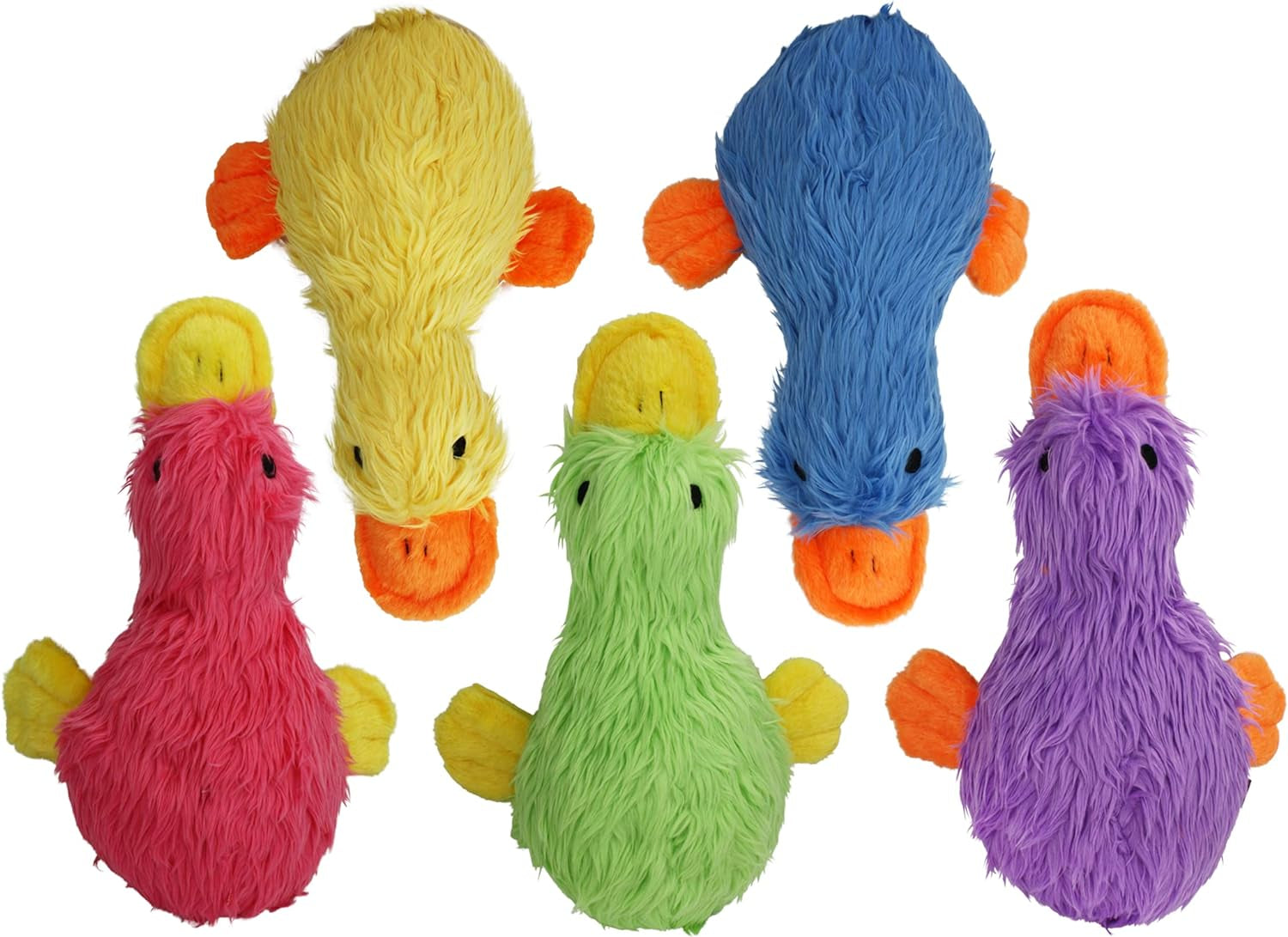 Multipet Plush Dog Toy Squeakers and Crinkle (Teletubbies (4 Pack))