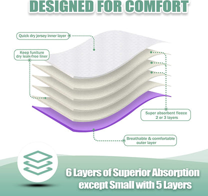 Wegreeco Washable Reusable Premium Dog Diapers,Pack of 3,Small Dog Puppy & Doggy Diapers Female,Dog Period Panties Diapers Female in Heat Morandi-1 S