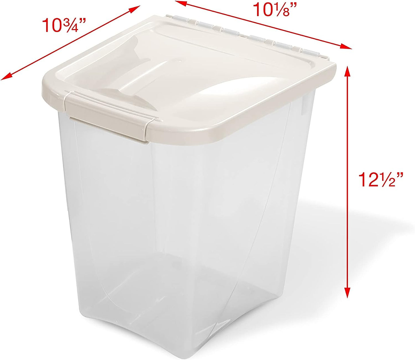 Van Ness 10-Pound Food Container with Fresh-Tite Seal (FC10) White