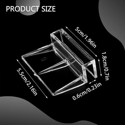 16 PCS 6mm Acrylic Aquarium Cover Clip, Clear Fish Tank Glass Cover Clip Support Holder Universal Lid Clips for Rimless Aquariums