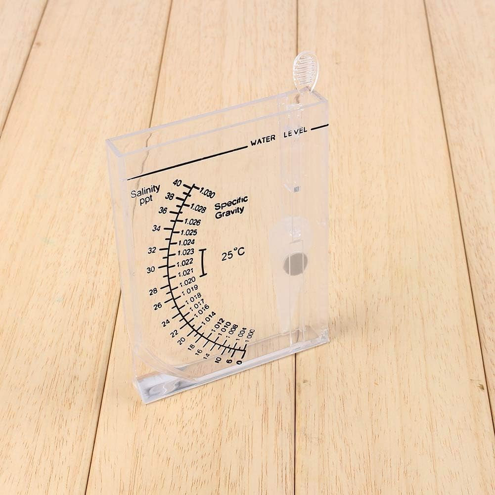 GLOGLOW Accurate Hydrometer Salinity Meter, Seawater Hydrometer Accurate Automatic Hydrometer Salt Water Salinity Meter for Aquarium Fish Marine Sea Saltwater