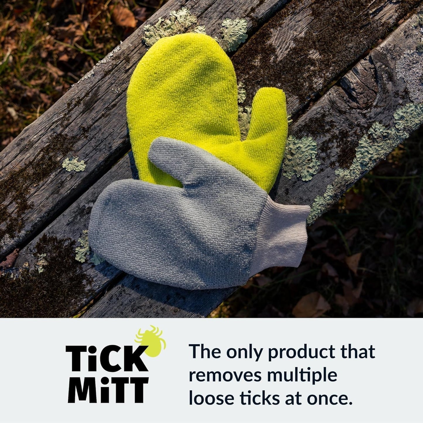 Yellow Tick Defense Glove - Protective Tool for Humans and Pets - Safely Handle Ticks with Ease - Durable, Comfortable, and Easy to Use Tick Management Glove