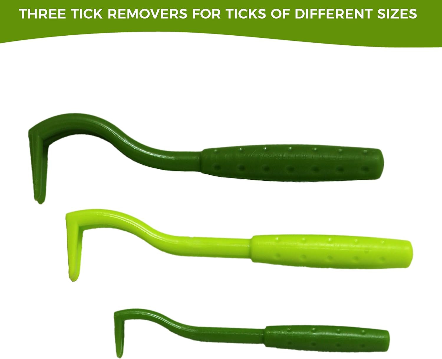 Tick Remover Value 3 Pack - Tick Remover Tools + Tick Identification Card - for Humans, Dogs & Cats (1 Set)