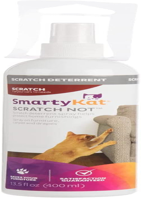 Smartykat Scratch Not Scratch Deterrent Tape for Cats, Easy to Apply & Remove - White