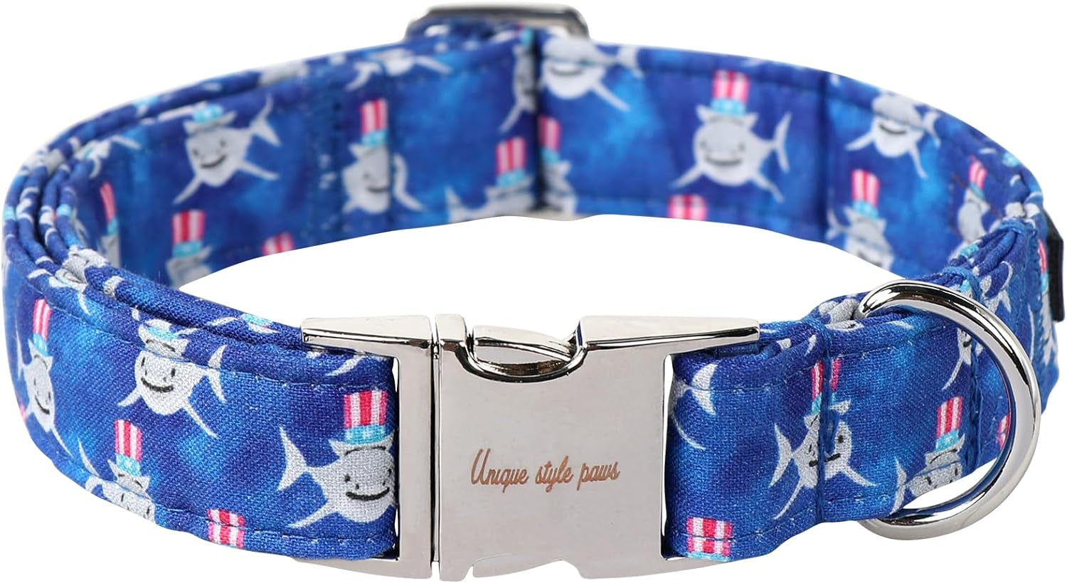 Unique Style Paws Dog Collar Metal Buckle Collar Gift for Small Medium Large Boys Girls Dogs