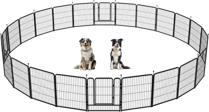 FXW Instant Dog Playpen Designed for RV Trips, 32" Height for Medium Dogs│Patented